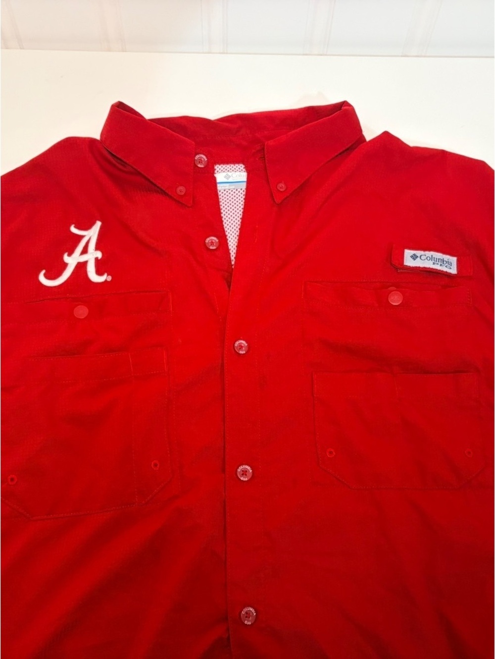 Columbia PFG University of Alabama Embroidered Shirt Men’s XL